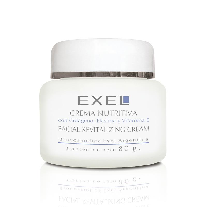 Crema Nutritiva con Colágeno, Elastina y Vit E x 80ml Exel