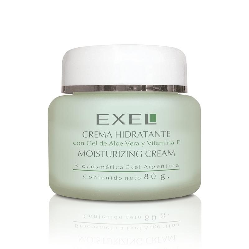Crema Hidratante con Aloe Vera y Vitamina E x 80ml exel