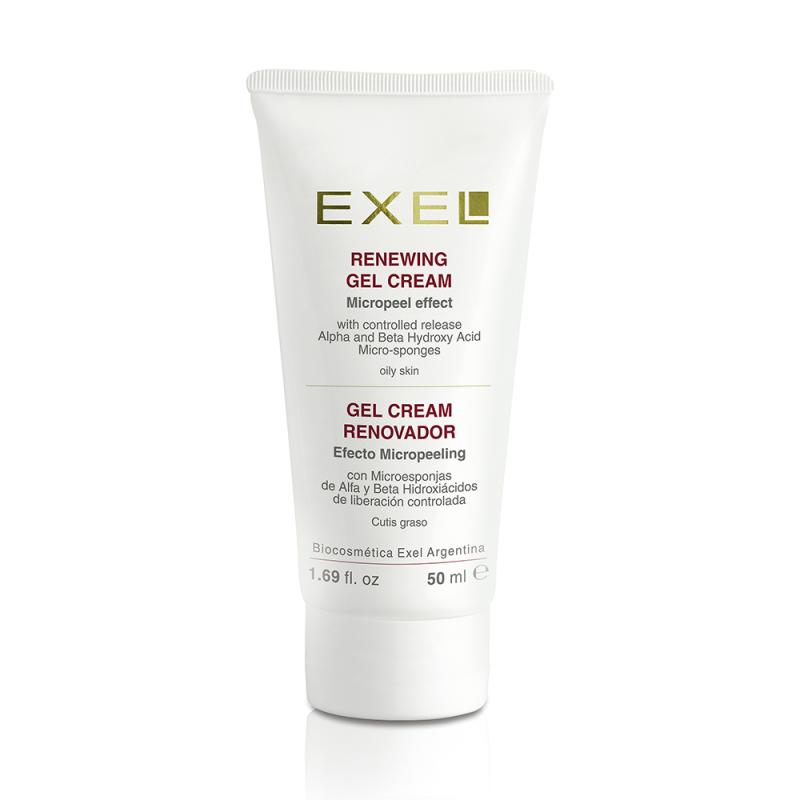 Gel Crema Renovador Cutis GrasoEfecto Micropeeling x 50ml Exel