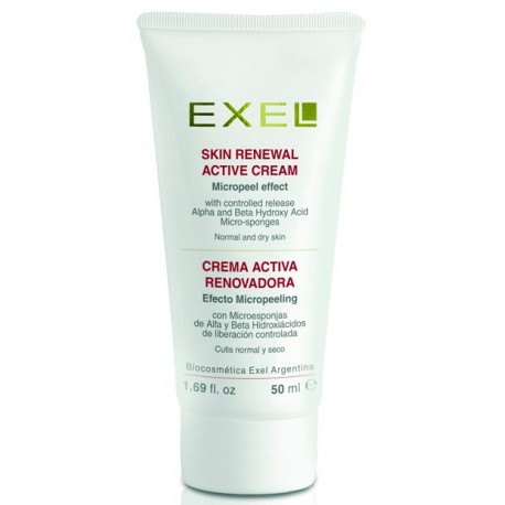 Crema Activa Renovadora Efecto micropeeling x 50ml Exel