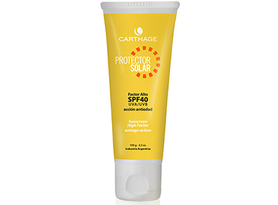 Protector Solar Blanco x 100g, Carthage