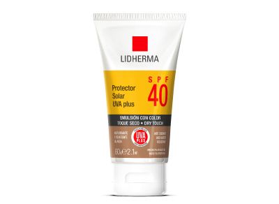 Protector Solar SPF 40 Color Toque Seco  Uva Plus Lidherma