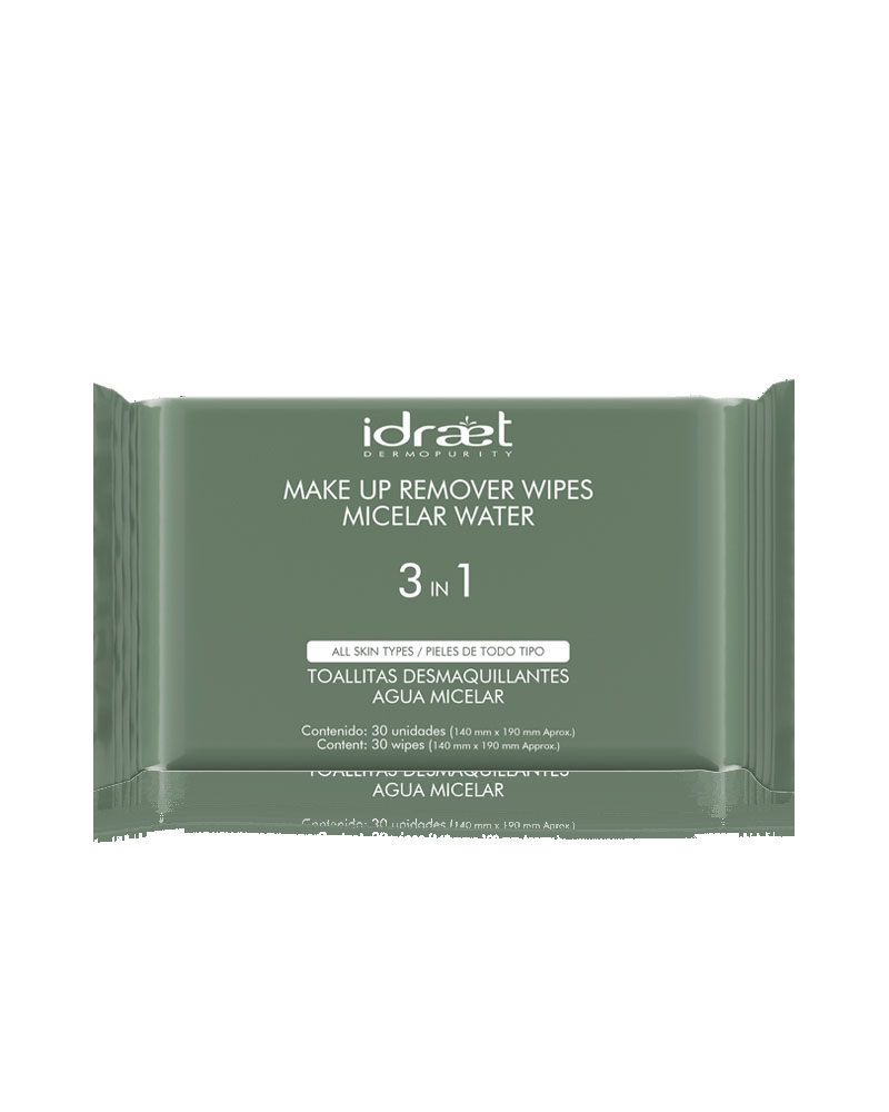 Toallitas Demaquillantes de Agua Micelar, Idraet
